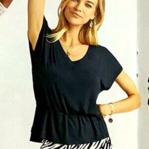 CAbi ATC Black Formal Tee Size L